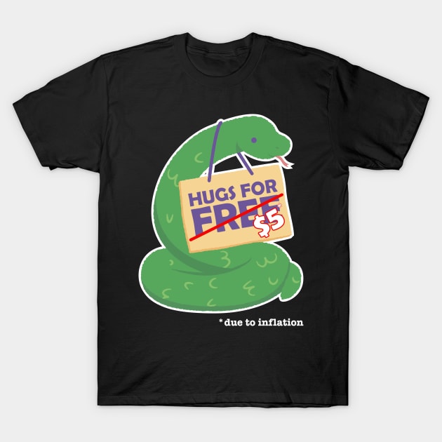Cute snake valentine costume Hugs For Free due to inflation T-Shirt by star trek fanart and more